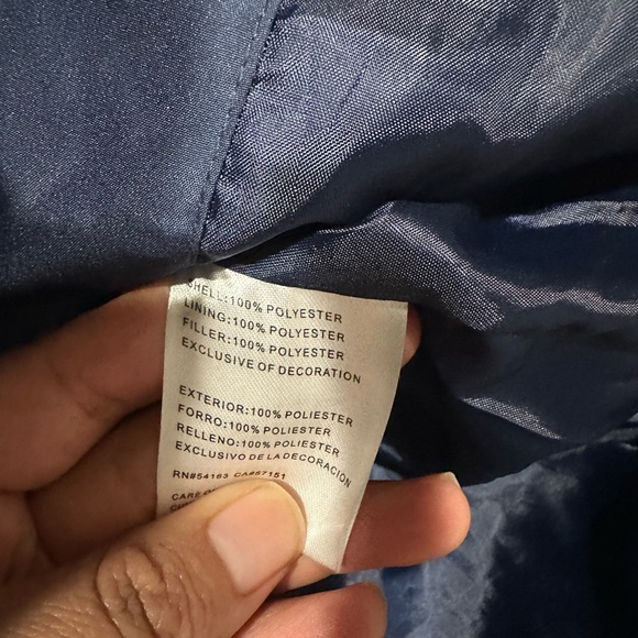 NFL Women's Navy Quilted Jacket with Lime Accents - Picture 7 of 8